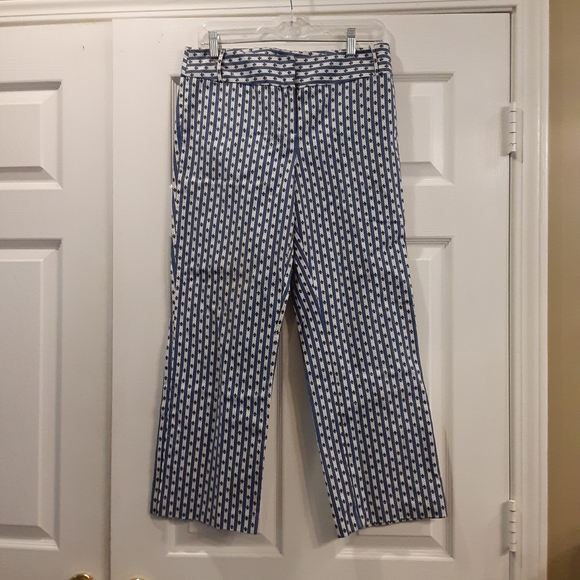 Ann Taylor Loft Navy Blue & White Pants Si… - Picture 3 of 7